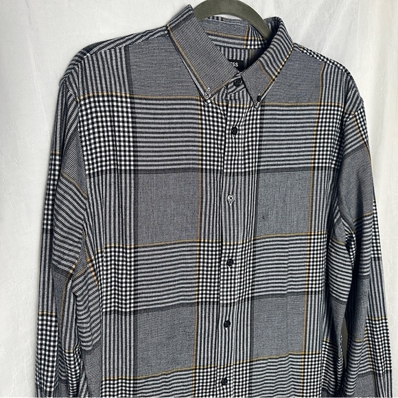 3/$20 💥 Express NWT Men’s Plaid Cotton Casual Button Down Shirt | Size Large - Picture 9 of 17